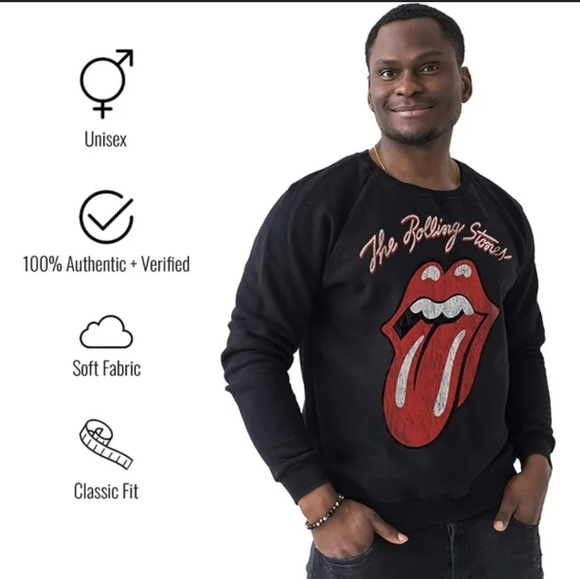 Rolling Stones Unisex Sweatshirt New - Picture 3 of 7